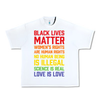 White Black Lives Matter List Urban Heavy Tee - longCreatives