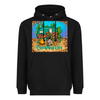 Black camping life tumbler Heavyweight Hoodie - BarkalooDesign