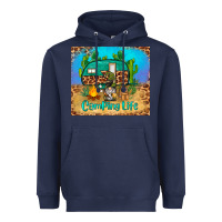 Navy camping life tumbler Heavyweight Hoodie - BarkalooDesign