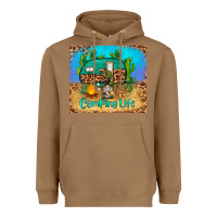 Toasted Coconut camping life tumbler Heavyweight Hoodie - BarkalooDesign