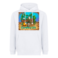White camping life tumbler Heavyweight Hoodie - BarkalooDesign