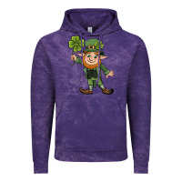 Cloud Purple St. Patrick's day elf Vintage Hoodie - CowGirlArtShop