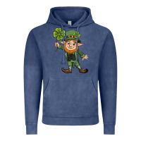 Vintage Denim St. Patrick's day elf Vintage Hoodie - CowGirlArtShop