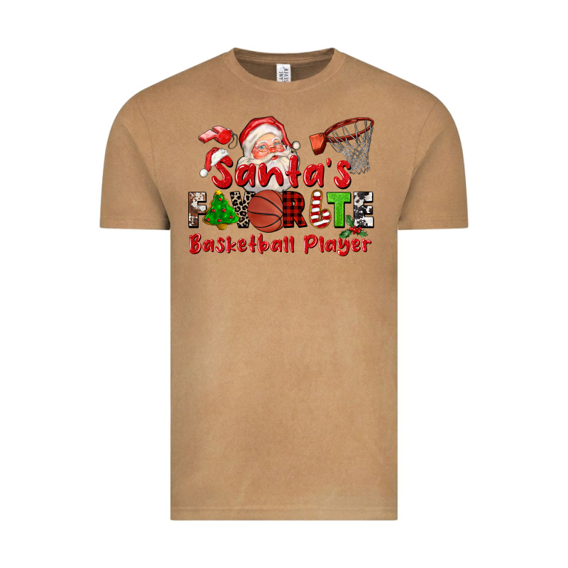 Santas Favorite Basketball Player Vintage Tee by CowGirlArtShop | Teevron
