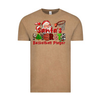 Vintage Coffee santas favorite basketball player Vintage Tee - CowGirlArtShop