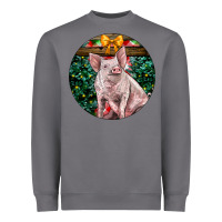 Storm christmas pig Heavyweight Sweatshirt - LillyAllenDesigns