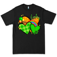 Black st patricks day hearts png Premium Tee - NancyCooperArtShop