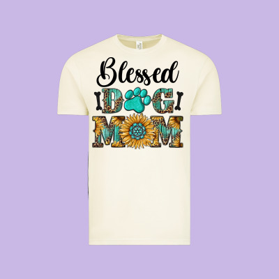 Blessed Dog Mom Vintage Tee Designed By Ranaportraitstore