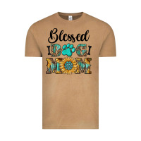 Vintage Camel Blessed dog mom Vintage Tee - RanaPortraitStore