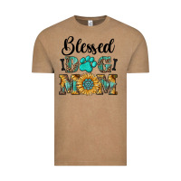 Vintage Coffee Blessed dog mom Vintage Tee - RanaPortraitStore