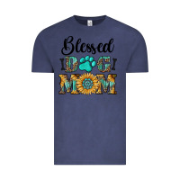Vintage Denim Blessed dog mom Vintage Tee - RanaPortraitStore