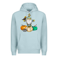 Blue Mist Happy Fall Premium Hoodie - CowhideDigitalArt