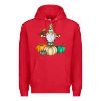 Red Happy Fall Premium Hoodie - CowhideDigitalArt