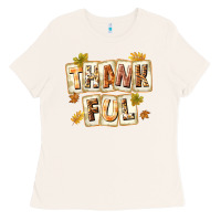 Bone Thankful with Plate Ladies Tee - texasbilliewilder