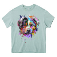 Arona Splash Art Australian Shepherd   Aussie Lover Gifts Heavy Core Tee - longCreatives