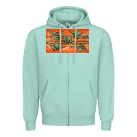 Seafoam dinosaur brontosaurus sippy cup Zipper Hoodie - Artiststas