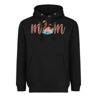 Black mom flamingo Heavyweight Hoodie - BarkalooDesign