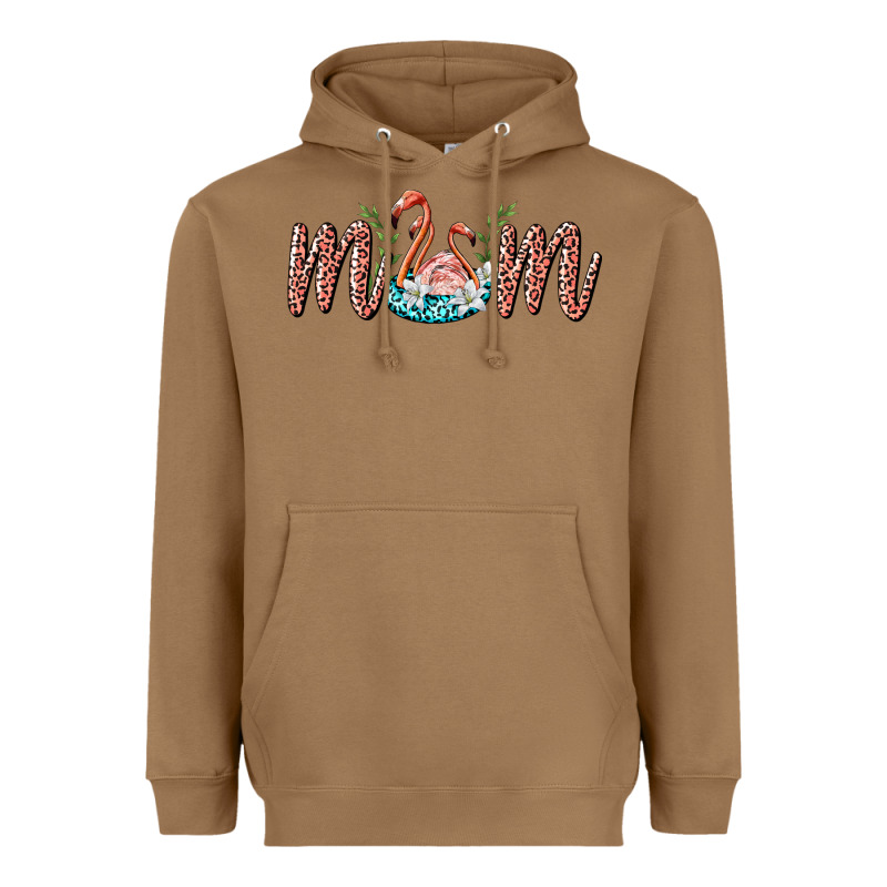 Mom Flamingo Heavyweight Hoodie by BarkalooDesign | Teevron