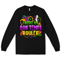 Black laissez les bon temps rouler olivia Long Sleeve Tee - OliviaCreatesArt