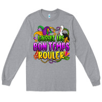 Heather Grey laissez les bon temps rouler olivia Long Sleeve Tee - OliviaCreatesArt