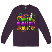 Plum laissez les bon temps rouler olivia Long Sleeve Tee - OliviaCreatesArt