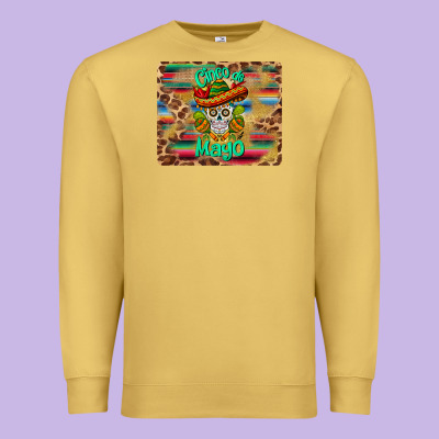 Cinco De Mayo Sombrero Skull Mousepad Premium Sweatshirt Designed By Barkaloodesign