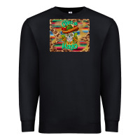 Black cinco de mayo sombrero skull mousepad Premium Sweatshirt - BarkalooDesign