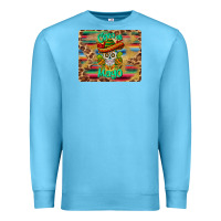 Ocean Blue cinco de mayo sombrero skull mousepad Premium Sweatshirt - BarkalooDesign