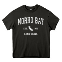 Asphalt Morro Bay California CA Vintage Athletic Sports Design Heavy Core Tee - longCreatives