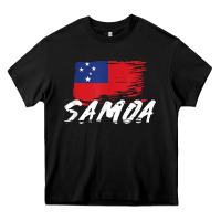 Black samoan gifts   somoan flag t shirt Heavy Core Tee - longCreatives