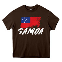 Chocolate Brown samoan gifts   somoan flag t shirt Heavy Core Tee - longCreatives