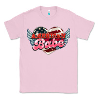 Bubblegum Pink American babe Classic Tee - HowdyJamesFarm