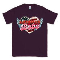 Plum American babe Classic Tee - HowdyJamesFarm