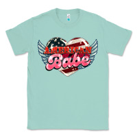 Seafoam American babe Classic Tee - HowdyJamesFarm