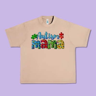 Autism Mama Urban Heavy Tee Designed By Cowgirlartshop