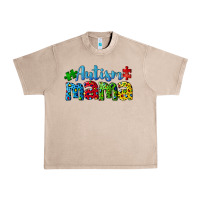 French Oak autism mama Urban Heavy Tee - CowGirlArtShop