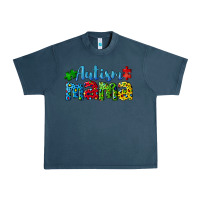 Midnight Navy autism mama Urban Heavy Tee - CowGirlArtShop