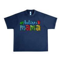 Navy autism mama Urban Heavy Tee - CowGirlArtShop
