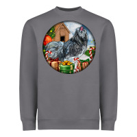 Storm ameraucana rooster christmas Heavyweight Sweatshirt - LillyAllenDesigns