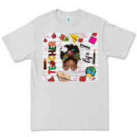 Dove Grey afro teacher life Premium Tee - NancyCooperArtShop
