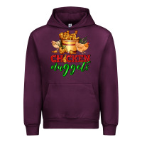 Mauve Wine chicken nuggets Urban Hoodie - AdoDesignShop