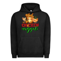 Pigment Black chicken nuggets Urban Hoodie - AdoDesignShop