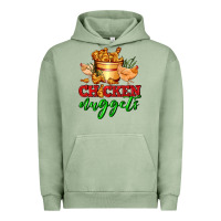 Pigment Oil Green chicken nuggets Urban Hoodie - AdoDesignShop