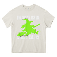 Cream witches saying broom hair dont care halloween camper joke Heavy Core Tee - longCreatives