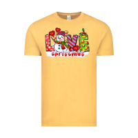 Vintage Mustard love christmas snowman Vintage Tee - CowGirlArtShop