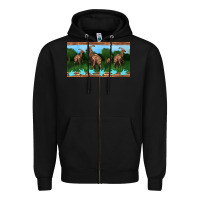 Black parasaurolophus sippy cup Zipper Hoodie - Artiststas