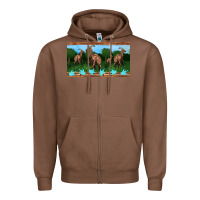 Chestnut parasaurolophus sippy cup Zipper Hoodie - Artiststas