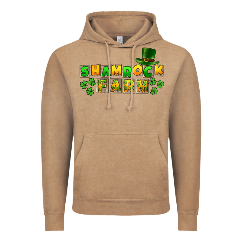 St. Patrick's Shamrock Farm Vintage Hoodie by CowGirlArtShop | Teevron