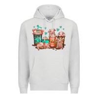 Dove Grey cute pigs coffee Premium Hoodie - Jasminsmagicworld