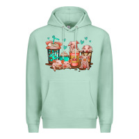 Seafoam cute pigs coffee Premium Hoodie - Jasminsmagicworld